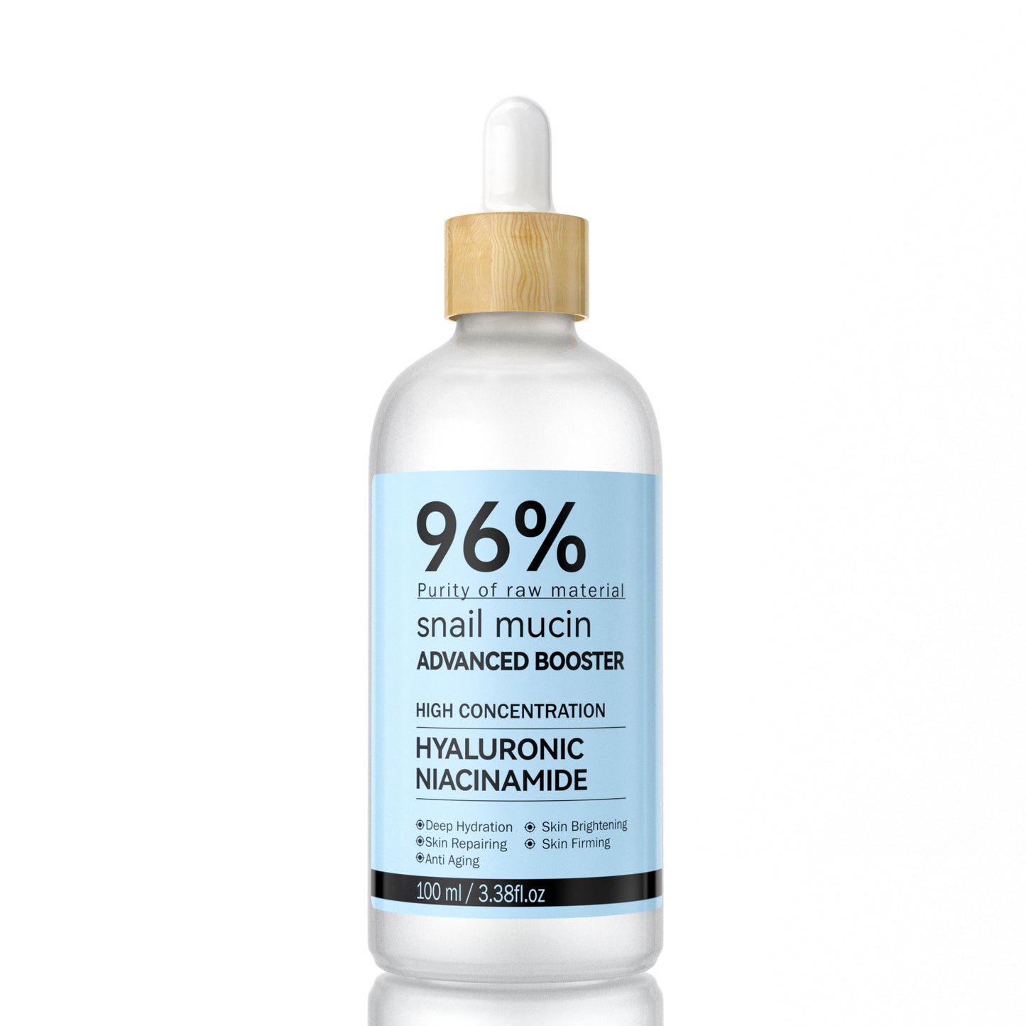 Snail Mucin Serum • Hyaluronic Acid • Niacinamide • Vitamin C • Collagen • Brightening Serum