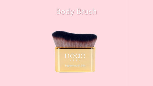 Body Glow Brush — Vegan Synthetic Hair. Radiant Body Glow Application. Supermodel Finish.