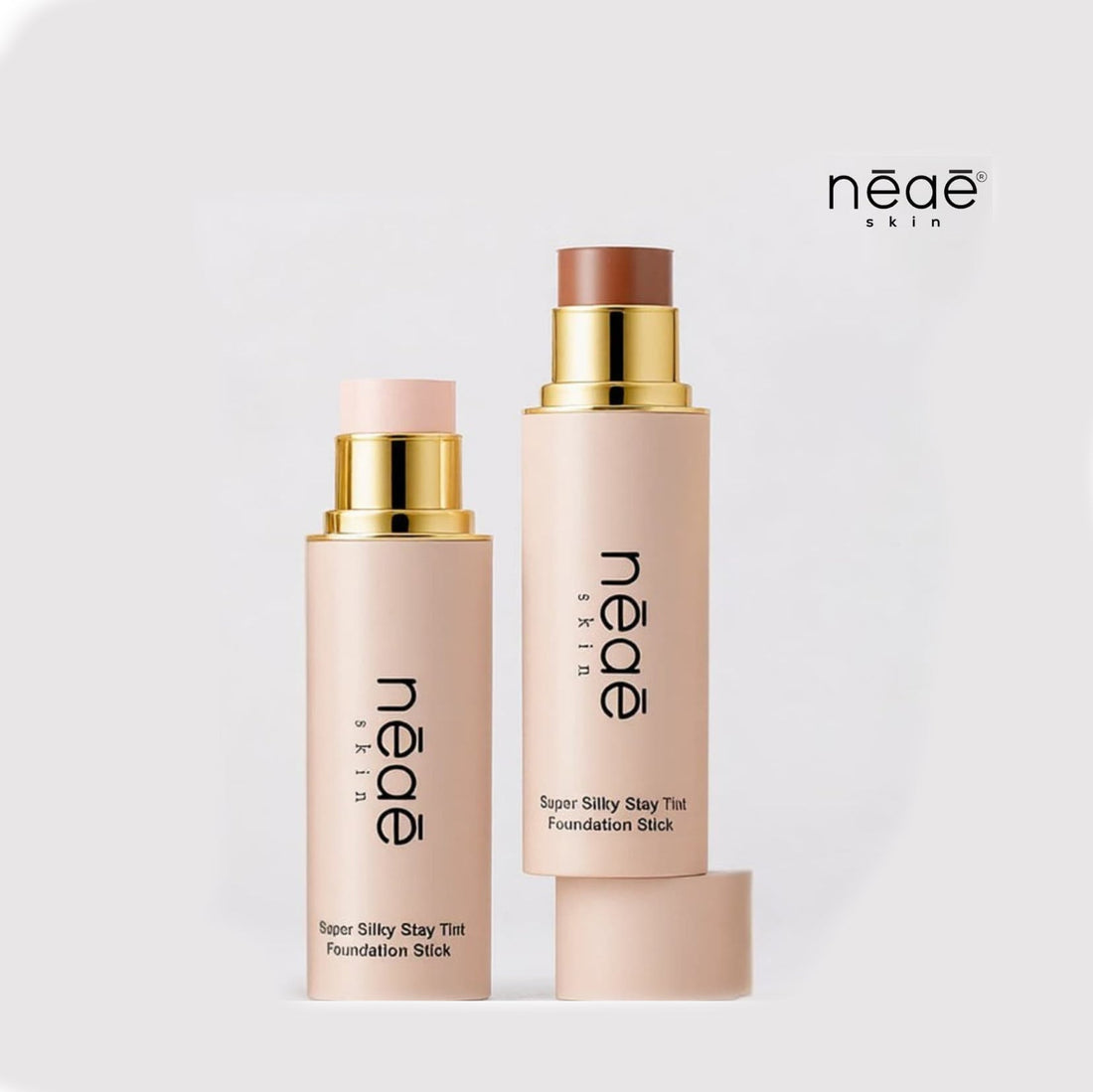 Super Silky Stay Tint Foundation Stick — Breathable Medium Coverage. Pore-Blurring. Lightweight & Long-Wearing. 6 Shades.