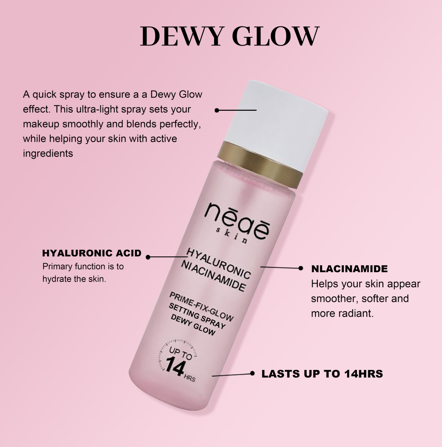 Hyaluronic Niacinamide Dewy Glow Setting Spray