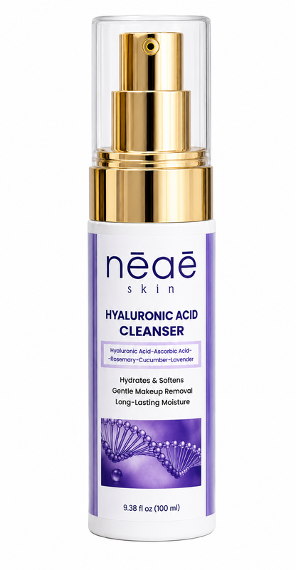 Hyaluronic Acid Cleanser • Vitamin C • Panthenol • Cucumber • Lavender • Gentle Hydrating Face Wash