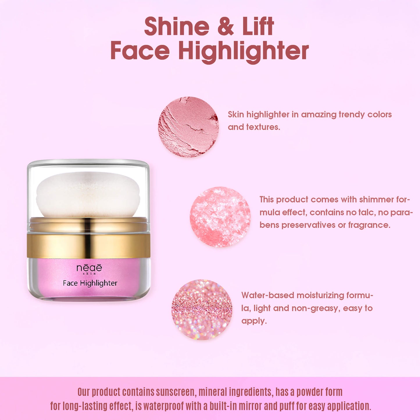 Shine & Lift Face Highlighter 5 Shades