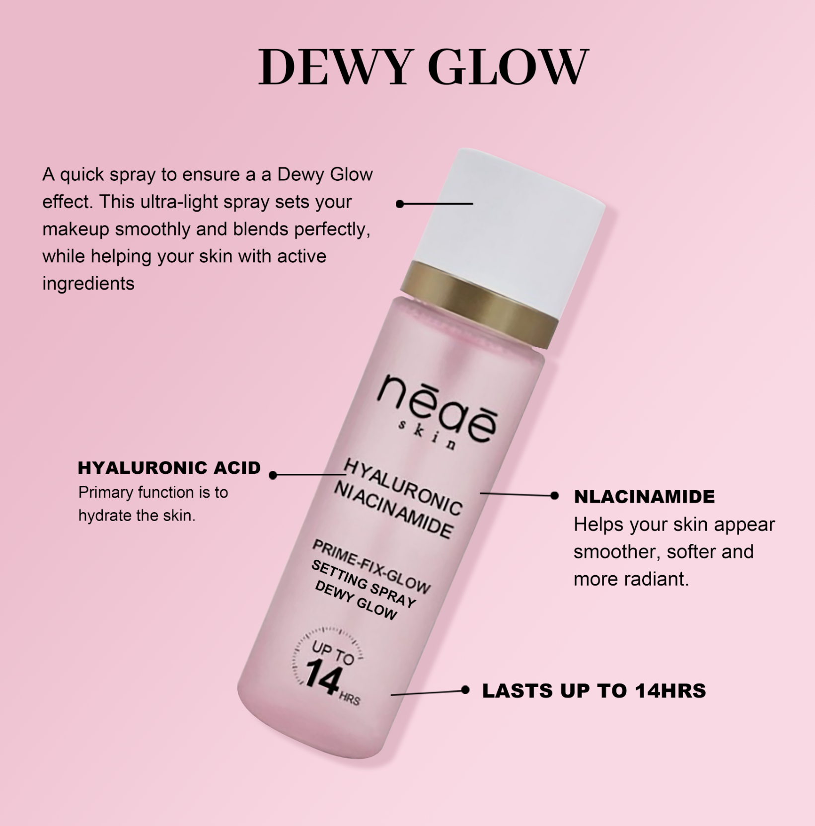 Hyaluronic Niacinamide Dewy Glow Setting Spray