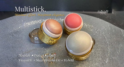 Multistick Blush Balm for Eyes, Cheeks & Lips. Infused with Vitamin E