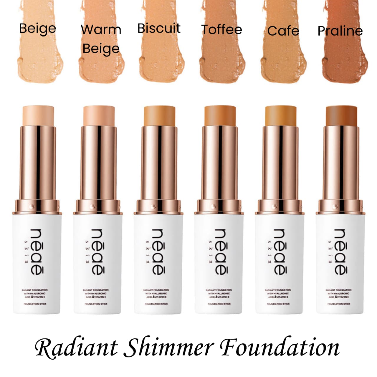 Radiant Shimmer Foundation Stick 6 Shades
