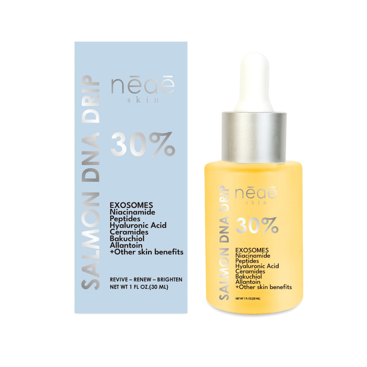 Salmon DNA Drip 30% + Grape Exosomes and Skin Active Ingredients
