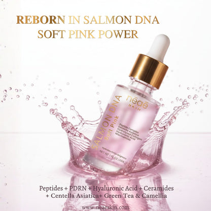 Neae Skin Salmon DNA Soft Pink Serum – PDRN, Copper Peptides, Collagen & Niacinamide premium face serum