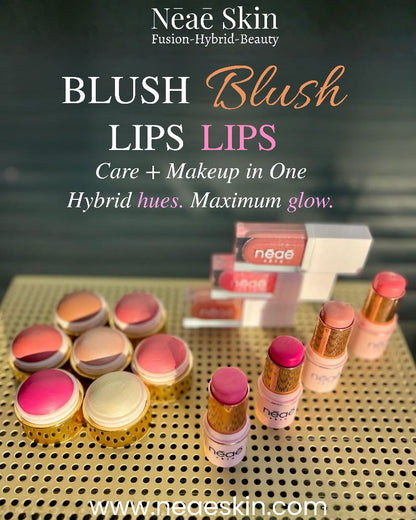 Multistick Cream Blush Balm • Hybrid Formula • Vitamin E • Jojoba Oil • Shea Butter • Blush, Eyes & Lips • 9 Shades

DewDrop Blush Stick • Hybrid Formula • Vitamin E • Macadamia Oil • 6 Shades