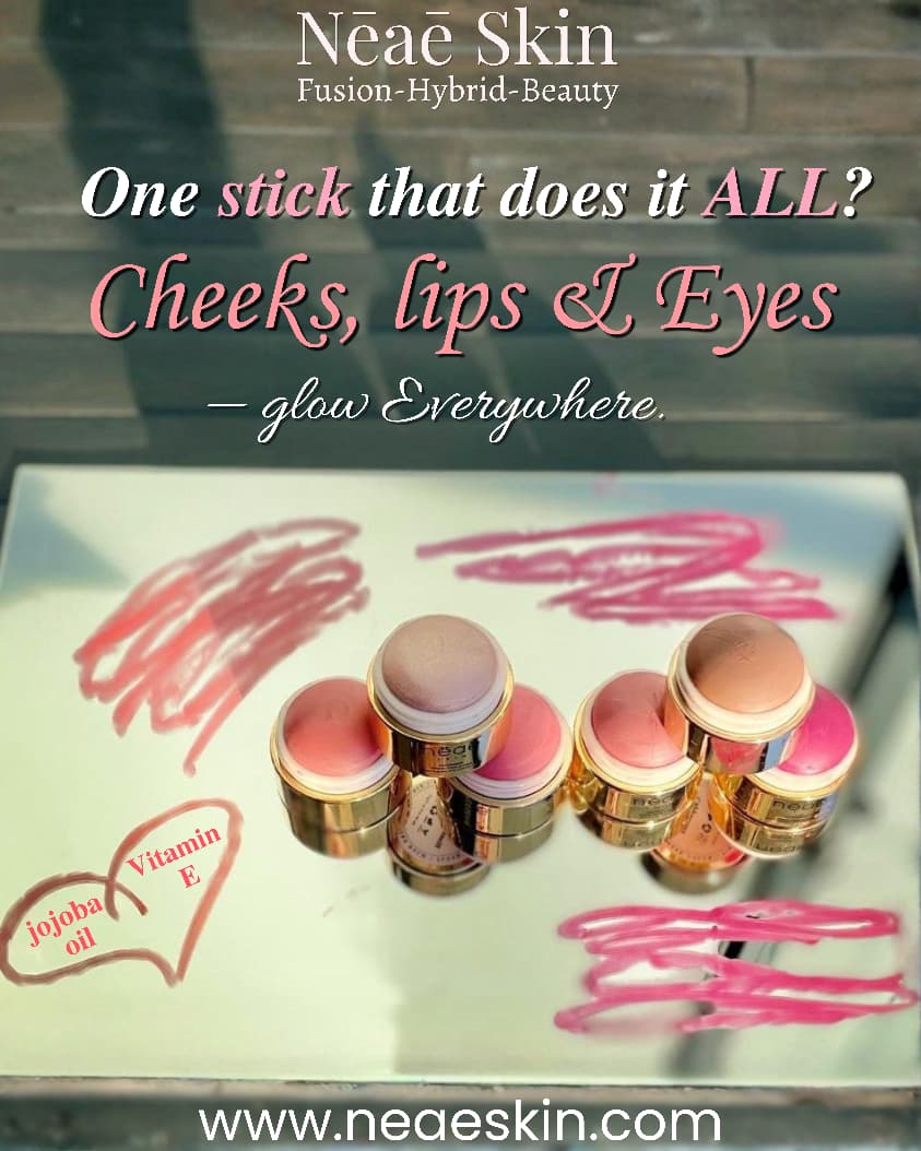 Multistick Cream Blush Balm • Hybrid Formula • Vitamin E • Jojoba Oil • Shea Butter • Blush, Eyes & Lips • 9 Shades