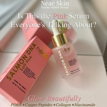 Neae Skin Salmon DNA Soft Pink Serum – PDRN, Copper Peptides, Collagen & Niacinamide premium face serum