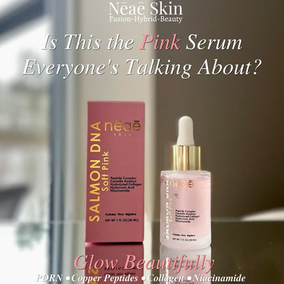 Neae Skin Salmon DNA Soft Pink Serum – PDRN, Copper Peptides, Collagen & Niacinamide premium face serum