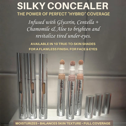 Silky Hybrid Concealer – Glycerin, Centella, Chamomile & Aloe | 10 Shades