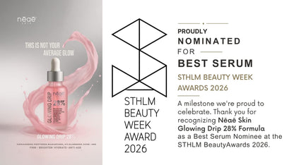 Best Serum Nominee STHLM BEAUTY WEEK 2026 Glowing Drip 28%