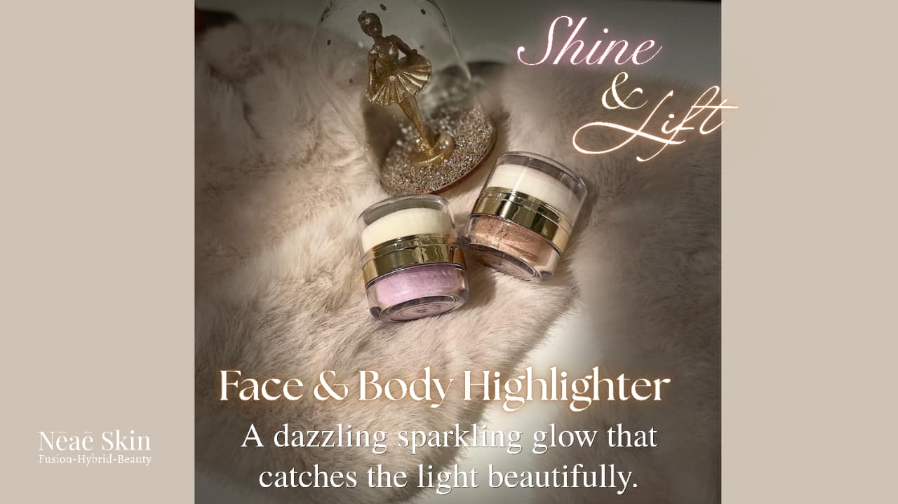Shine & Lift Face Highlighter • Talc-Free • Sparkling Glow Formula 