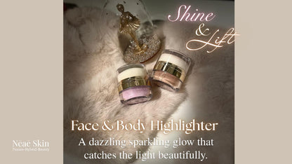 Shine & Lift Face Highlighter • Talc-Free • Sparkling Glow Formula 
