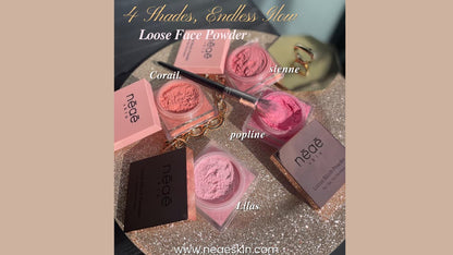 Loose Blush Powder • Talc-Free • Paraben-Free • Hybrid Formula • Boron Nitride • Jojoba • Vitamin E
