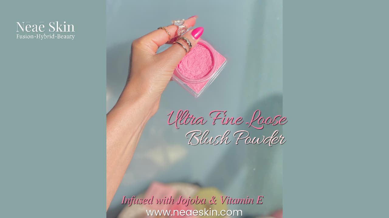 Loose Blush Powder • Talc-Free • Paraben-Free • Hybrid Formula • Boron Nitride • Jojoba • Vitamin E