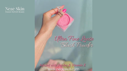 Loose Blush Powder • Talc-Free • Paraben-Free • Hybrid Formula • Boron Nitride • Jojoba • Vitamin E
