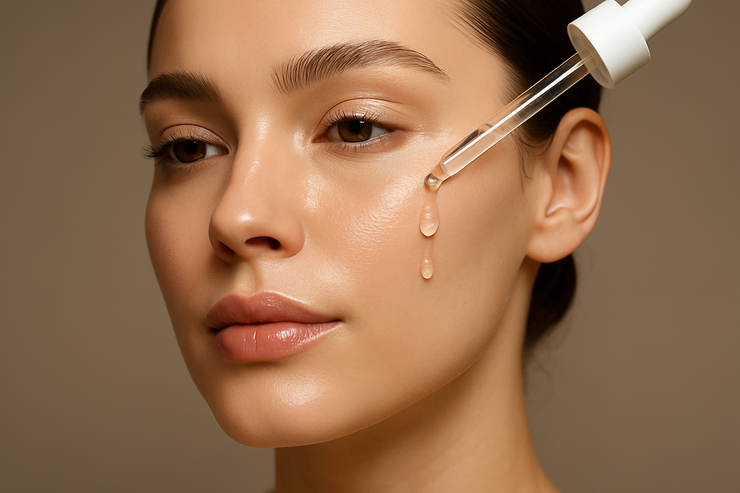 collagen drop 1-2 on model face