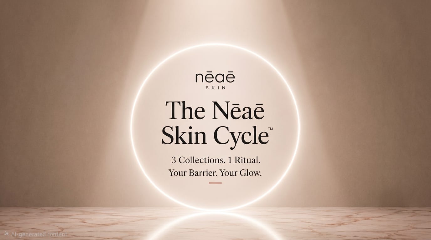 The Nēaē Skin Cycle: 3 Collections. 1 Ritual. Your Barrier.Your Glow