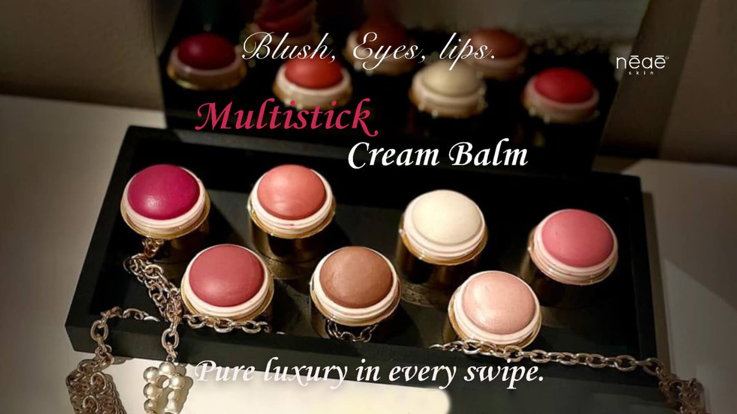 Multistick Blush Balm for Eyes, Cheeks & Lips. Infused with Vitamin E